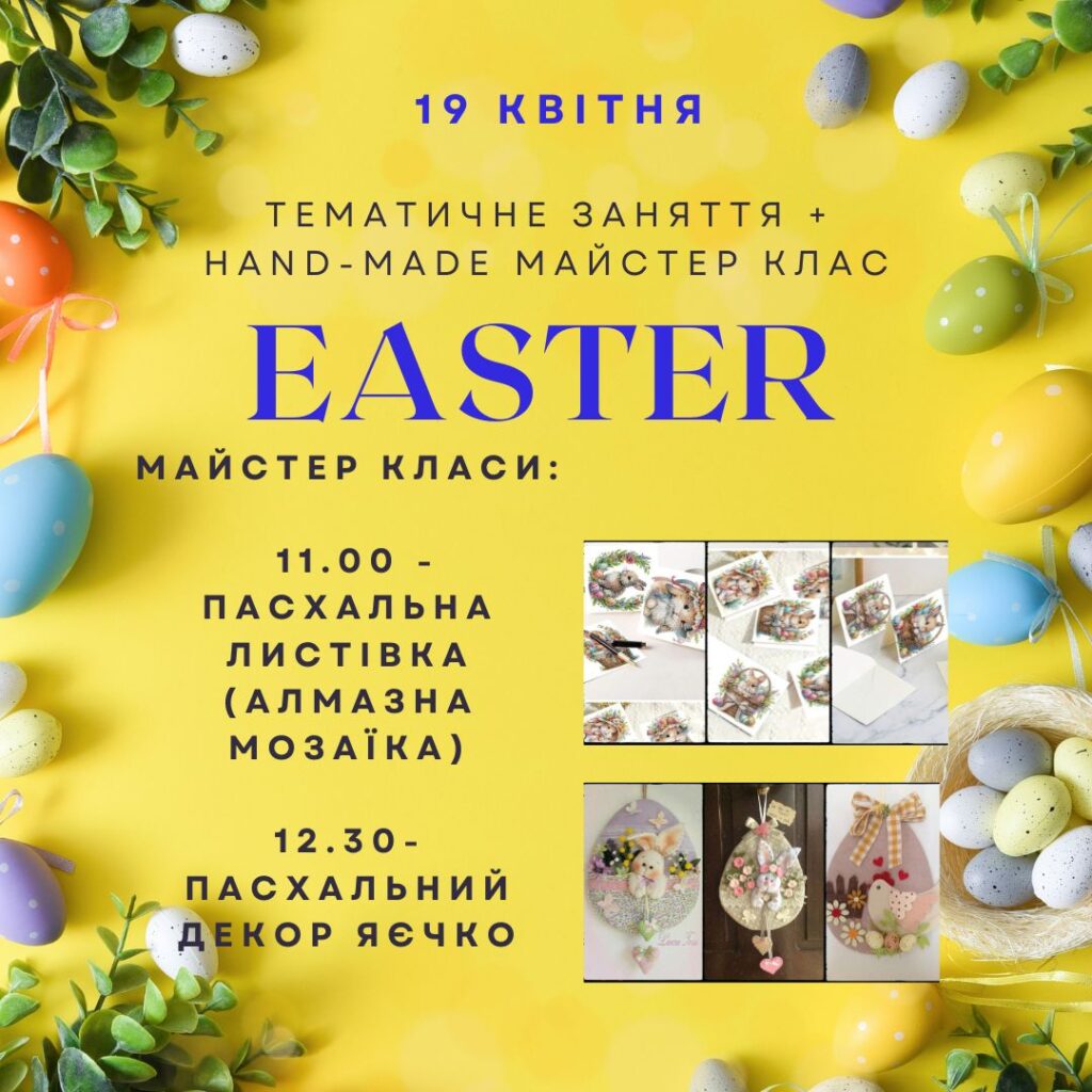 інформація про тематичне заняття в школі Brainy Cat  School